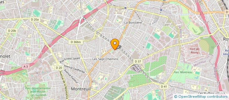 localisation de l'entreprise MONSIEUR ALAMI FAICAL  MONTREUIL