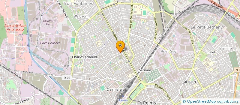 localisation de l'entreprise MONSIEUR ALAN ANGEL  REIMS