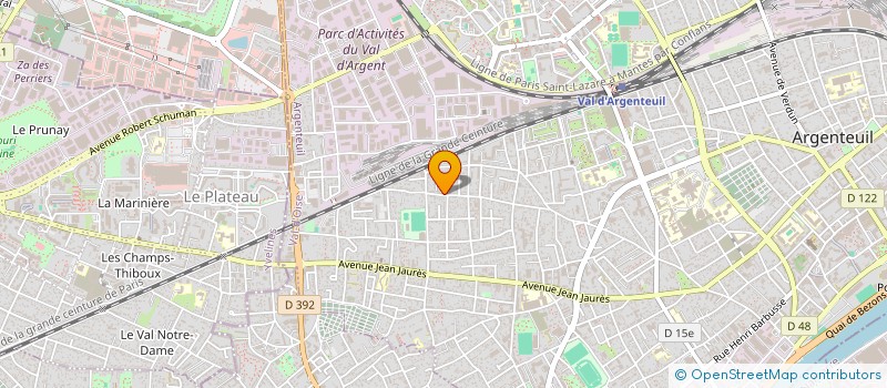 localisation de l'entreprise MONSIEUR ALAN BANGUE  ARGENTEUIL