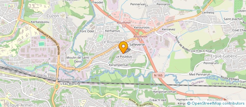 localisation de l'entreprise MONSIEUR ALAN BARBE  ERGUE-GABERIC