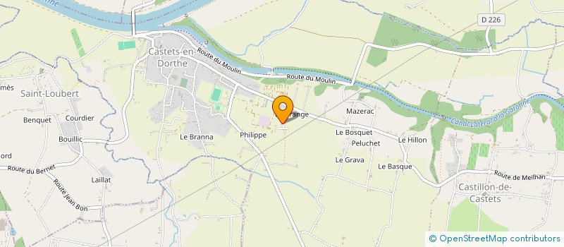 localisation de l'entreprise MONSIEUR ALAN BASTARD  CASTETS ET CASTILLON