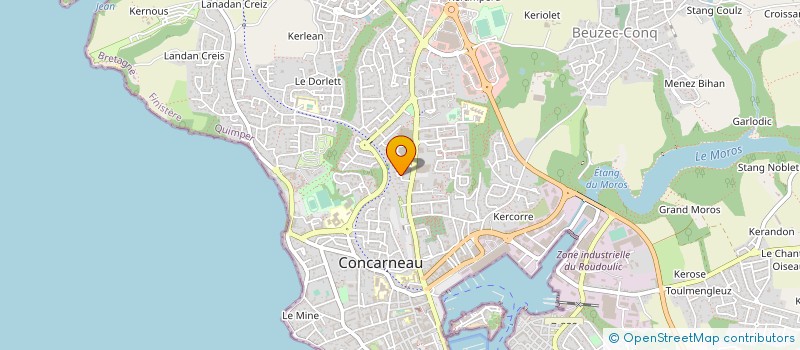 localisation de l'entreprise MONSIEUR ALAN BEAUDI--LE MAITRE  CONCARNEAU