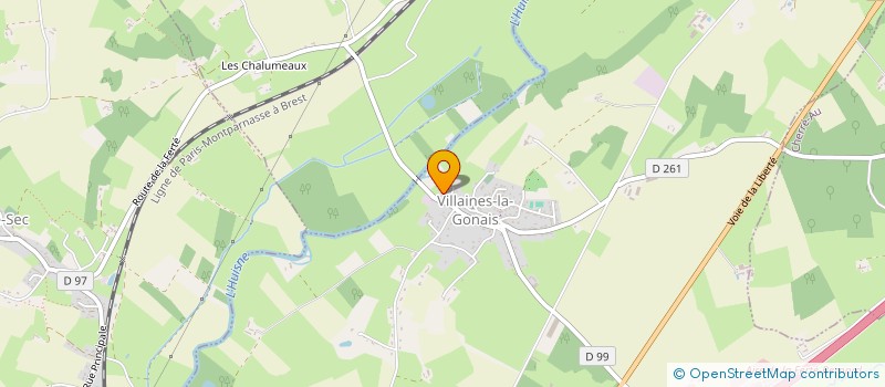 localisation de l'entreprise MONSIEUR ALAN BEAUVILLAIN  VILLAINES-LA-GONAIS
