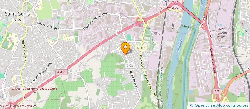 localisation de l'entreprise MONSIEUR ALAN BEDRINE  IRIGNY