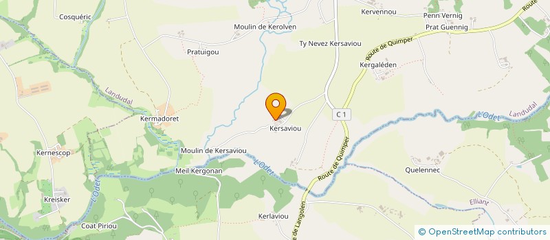 localisation de l'entreprise MONSIEUR ALAN BEUZE à LANDUDAL