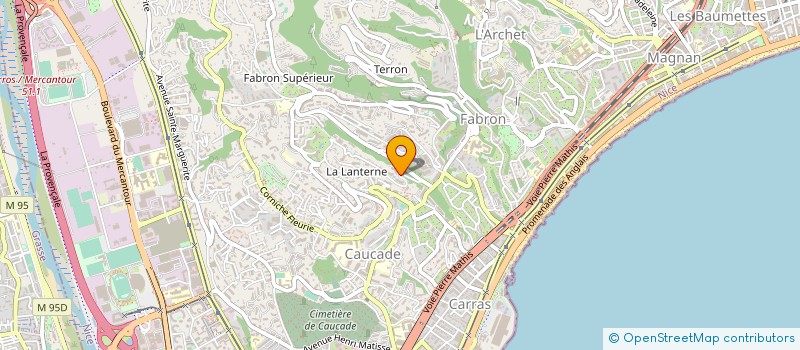 localisation de l'entreprise MONSIEUR ALAN BIDOYET  NICE