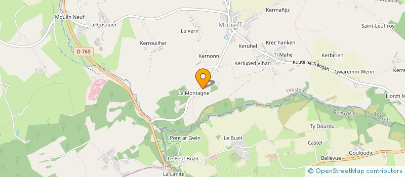 localisation de l'entreprise MONSIEUR ALAN BOGARD  MOTREFF