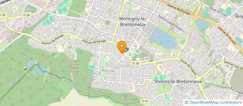 localisation de l'entreprise MONSIEUR ALAN BRACHET  MONTIGNY-LE-BRETONNEUX
