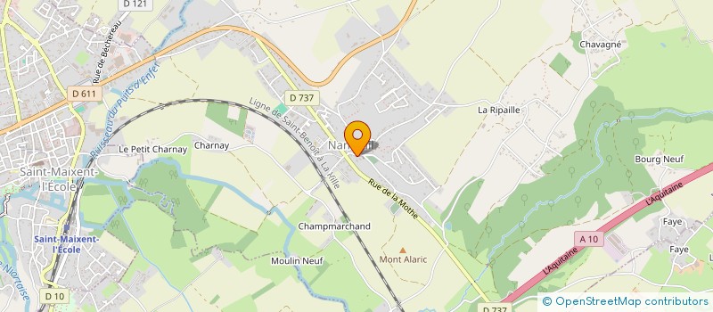 localisation de l'entreprise MONSIEUR ALAN BURGAUD  NANTEUIL