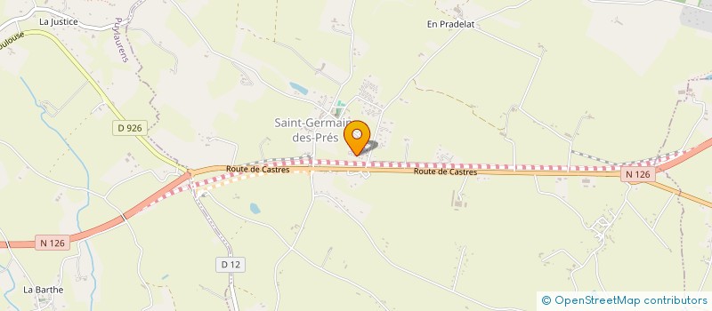 localisation de l'entreprise MONSIEUR ALAN CALIS  SAINT-GERMAIN-DES-PRES