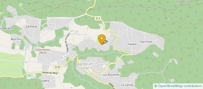 localisation de l'entreprise MONSIEUR ALAN CASABIANCA  BAGNOLS-EN-FORET