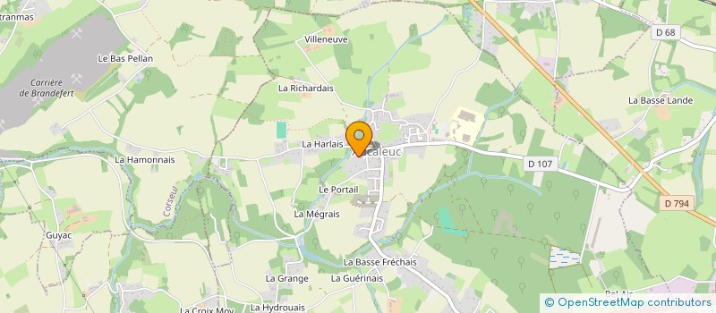 localisation de l'entreprise MONSIEUR ALAN CASSAN  AUCALEUC