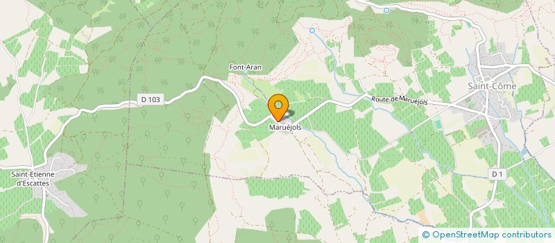 localisation de l'entreprise MONSIEUR ALAN CHAPPET  SAINT-COME-ET-MARUEJOLS