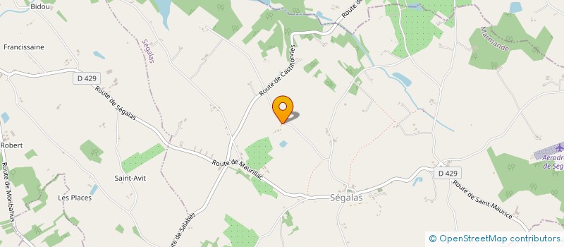 localisation de l'entreprise MONSIEUR ALAN CHORLEY  SEGALAS