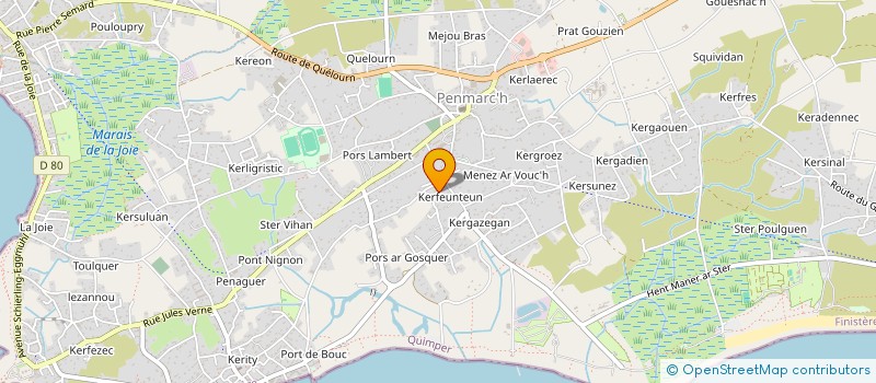 localisation de l'entreprise MONSIEUR ALAN CORBEL à PENMARCH