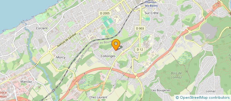 localisation de l'entreprise MONSIEUR ALAN COUBLANT  THONON-LES-BAINS