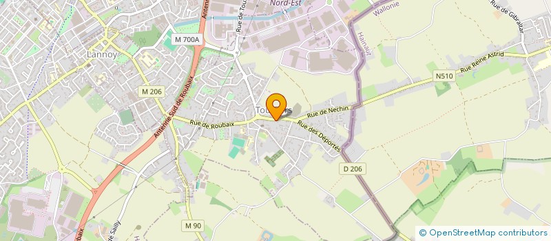 localisation de l'entreprise MONSIEUR ALAN COUSTENOBLE  TOUFFLERS