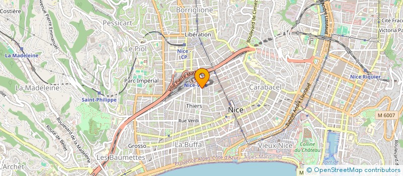 localisation de l'entreprise MONSIEUR ALAN COZZI à NICE