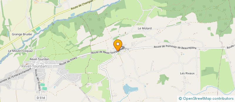 localisation de l'entreprise MONSIEUR ALAN DA CUNHA  PISIEU