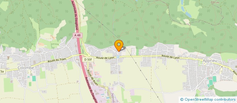 localisation de l'entreprise MONSIEUR ALAN DALLA-VALLE  APPRIEU