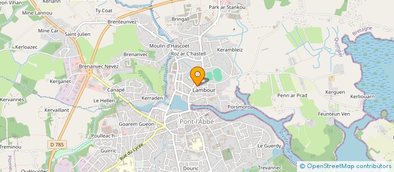 localisation de l'entreprise MONSIEUR ALAN DEMEY  PONT-L'ABBE