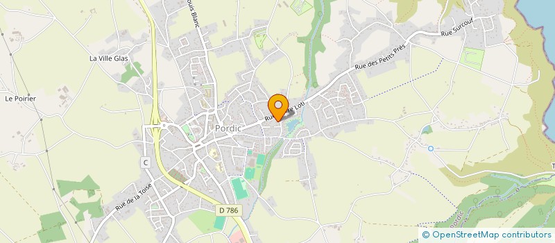 localisation de l'entreprise MONSIEUR ALAN DENIS  PORDIC