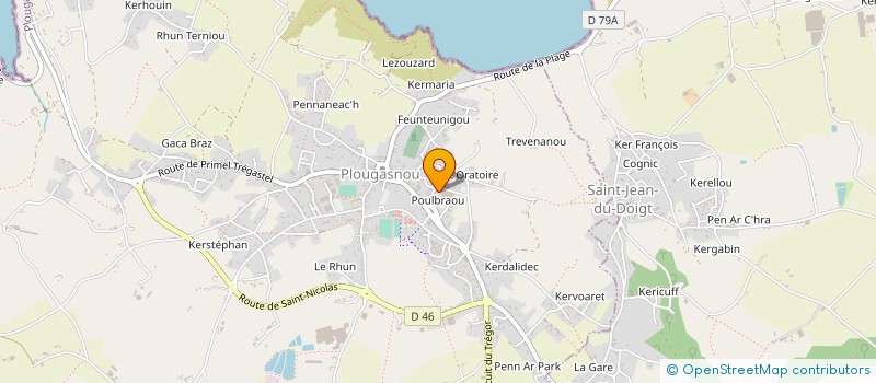 localisation de l'entreprise MONSIEUR ALAN DERRIEN  LANNILIS