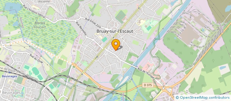 localisation de l'entreprise MONSIEUR ALAN DESCARPENTRIES  BRUAY-SUR-L'ESCAUT