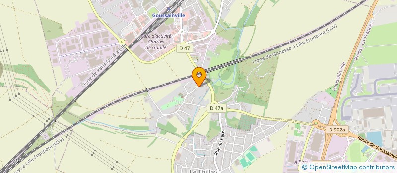 localisation de l'entreprise MONSIEUR ALAN DESSY  GOUSSAINVILLE