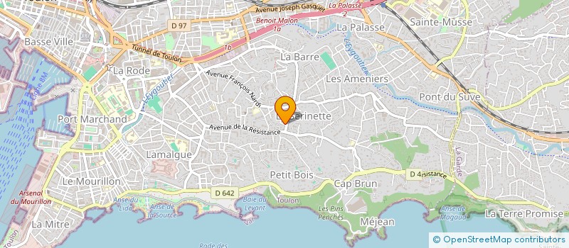 localisation de l'entreprise MONSIEUR ALAN DOU  TOULON