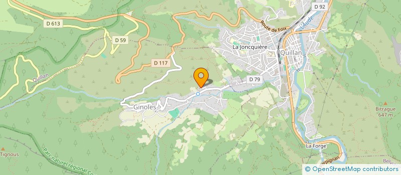 localisation de l'entreprise MONSIEUR ALAN EVANS  GINOLES