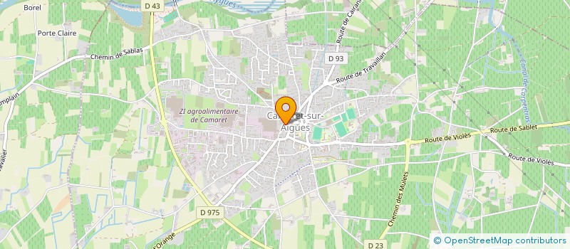 localisation de l'entreprise MONSIEUR ALAN FRACHET  CAMARET-SUR-AIGUES