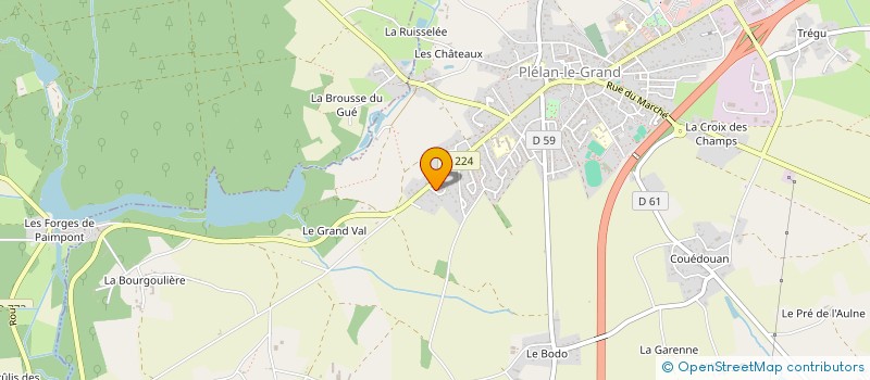 localisation de l'entreprise MONSIEUR ALAN GAUTIER  TREFFENDEL