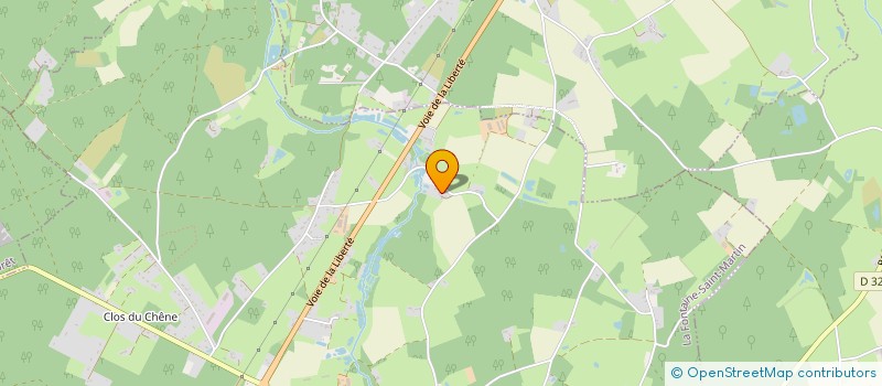 localisation de l'entreprise MONSIEUR ALAN GAUTRON  LA FONTAINE SAINT MARTIN