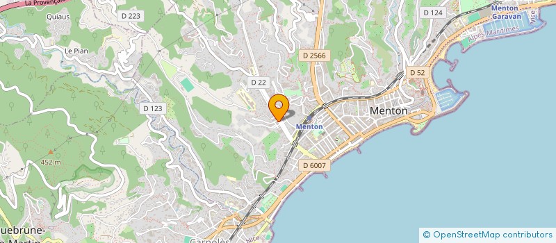 localisation de l'entreprise MONSIEUR ALAN GEIRNAERT  MENTON