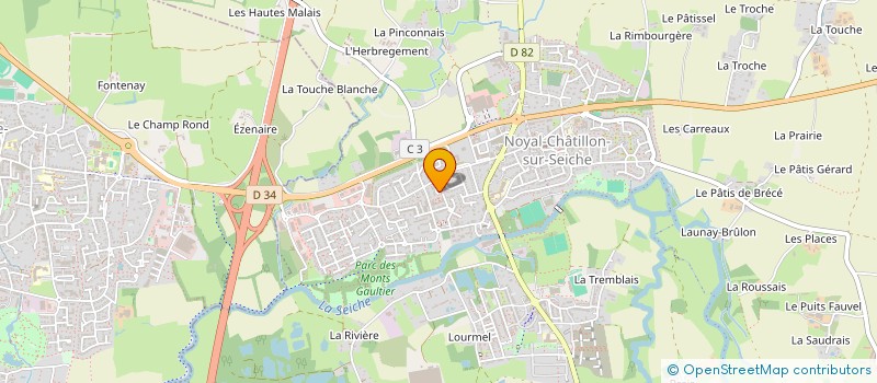 localisation de l'entreprise MONSIEUR ALAN GERARD  NOYAL-CHATILLON-SUR-SEICHE