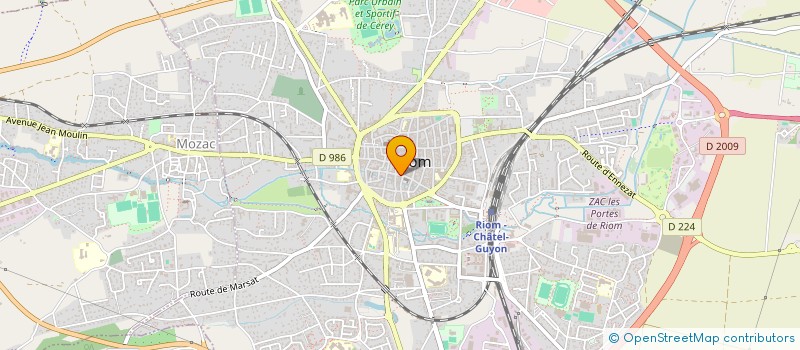 localisation de l'entreprise MONSIEUR ALAN GONZALEZ  RIOM