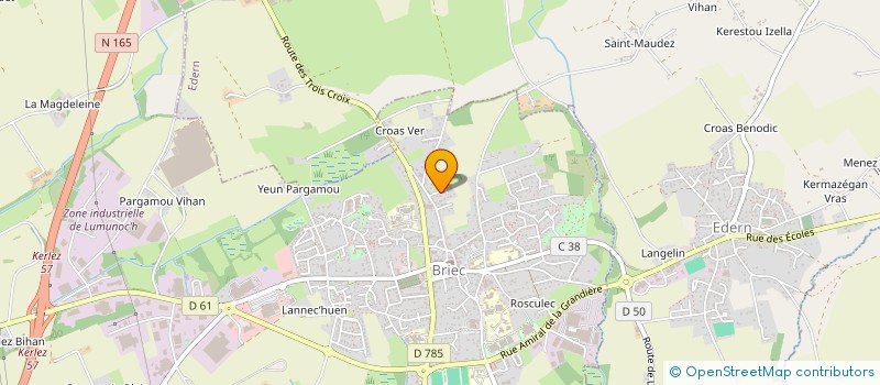 localisation de l'entreprise MONSIEUR ALAN GOURVES  BRIEC