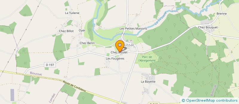 localisation de l'entreprise MONSIEUR ALAN GREGSON à BIOUSSAC