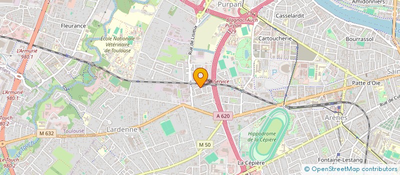 localisation de l'entreprise MONSIEUR ALAN GUERARD à TOULOUSE
