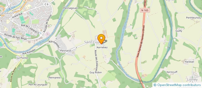 localisation de l'entreprise MONSIEUR ALAN GUERVENO  SAINT-COULITZ