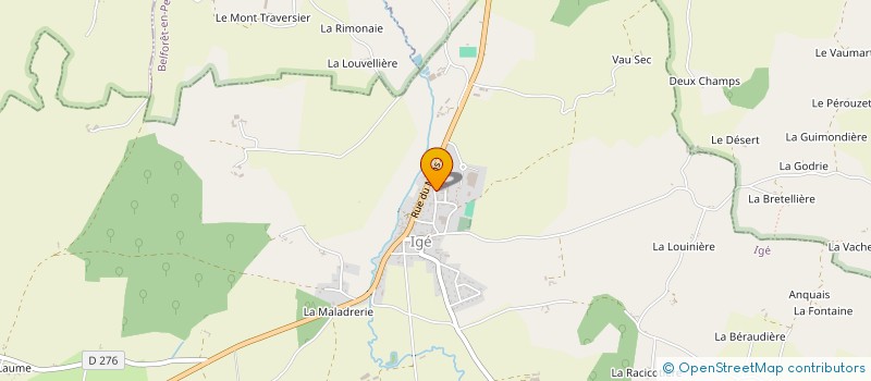 localisation de l'entreprise MONSIEUR ALAN GUINEDOT à IGE