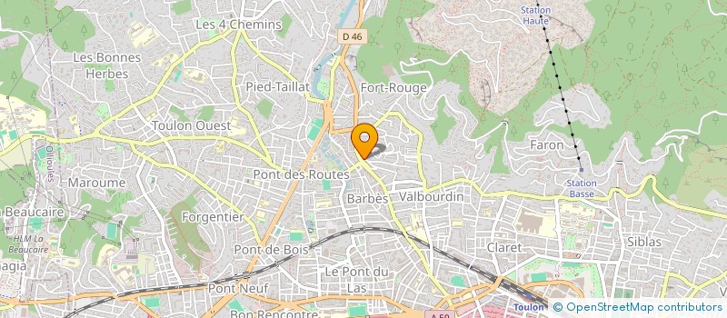 localisation de l'entreprise MONSIEUR ALAN HAMMAMI  TOULON