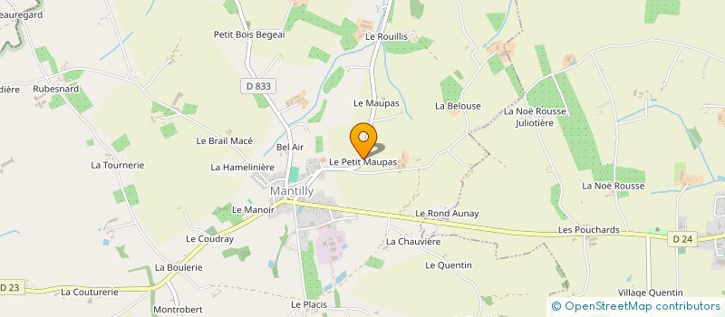 localisation de l'entreprise MONSIEUR ALAN HAYWOOD à MANTILLY