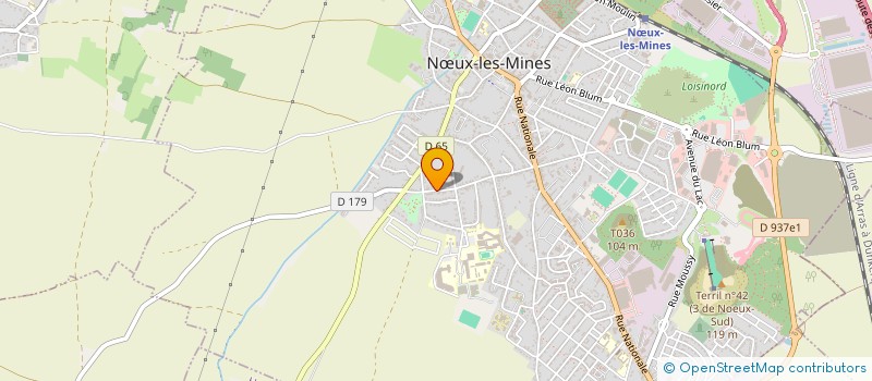 localisation de l'entreprise MONSIEUR ALAN HEQUET à NŒUX-LES-MINES