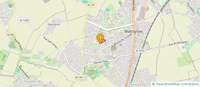 localisation de l'entreprise MONSIEUR ALAN HERBAUT  WATTIGNIES