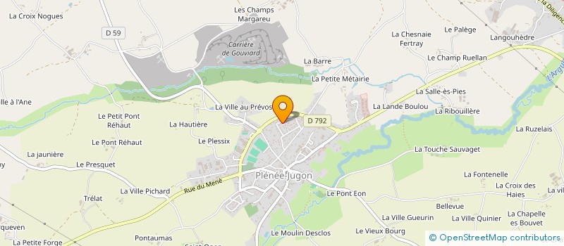 localisation de l'entreprise MONSIEUR ALAN HEUZE  PLENEE-JUGON