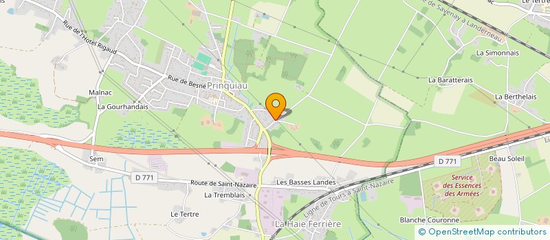 localisation de l'entreprise MONSIEUR ALAN HODNETT  PRINQUIAU