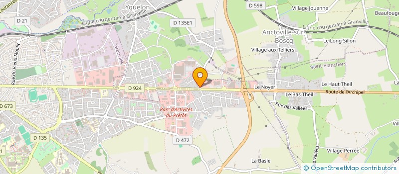 localisation de l'entreprise MONSIEUR ALAN JOSSET  GRANVILLE