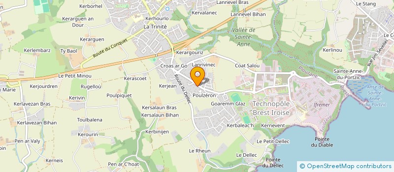 localisation de l'entreprise MONSIEUR ALAN KERVEILLANT  PLOUZANE